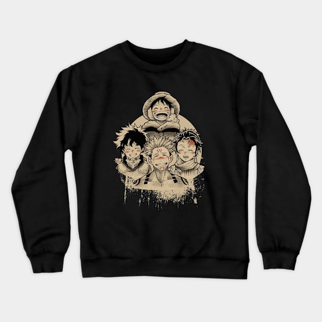 anime shounen Crewneck Sweatshirt by Bones Be Homes